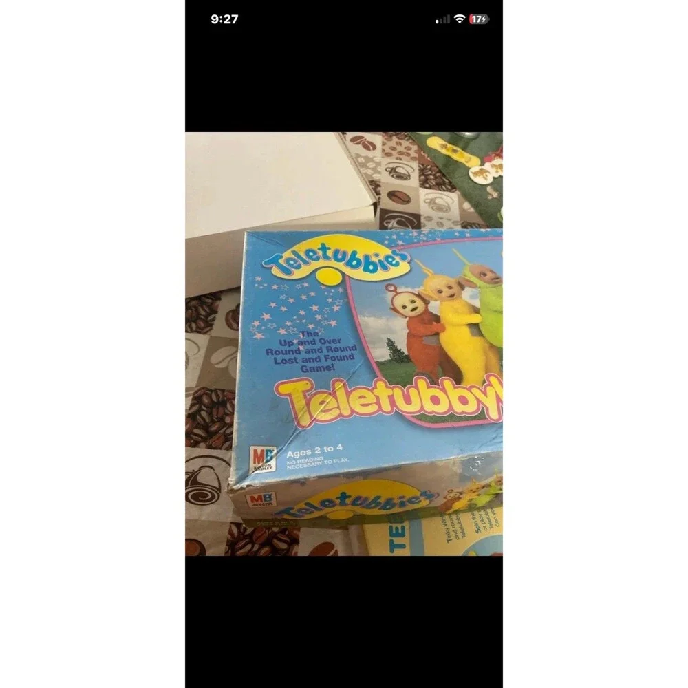 Vintage 1998 Milton Bradley Teletubbies Teletubbyland Board Game Incomplete